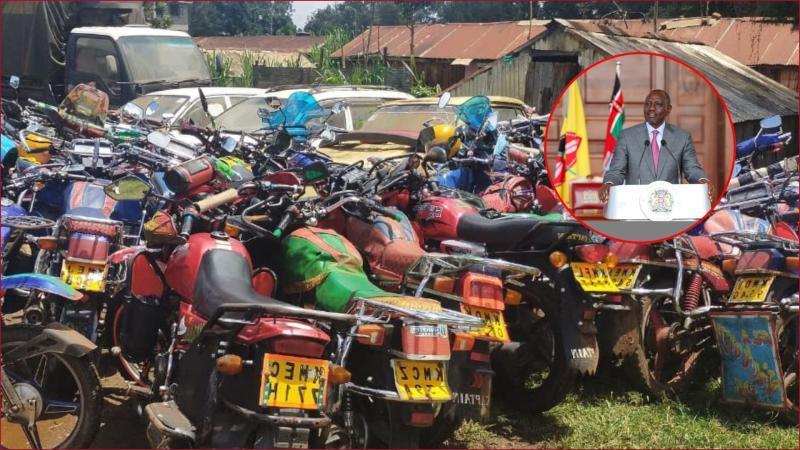 President Ruto had issued an amnesty to boda boda riders whose motorbikes were held on account of petty offences.